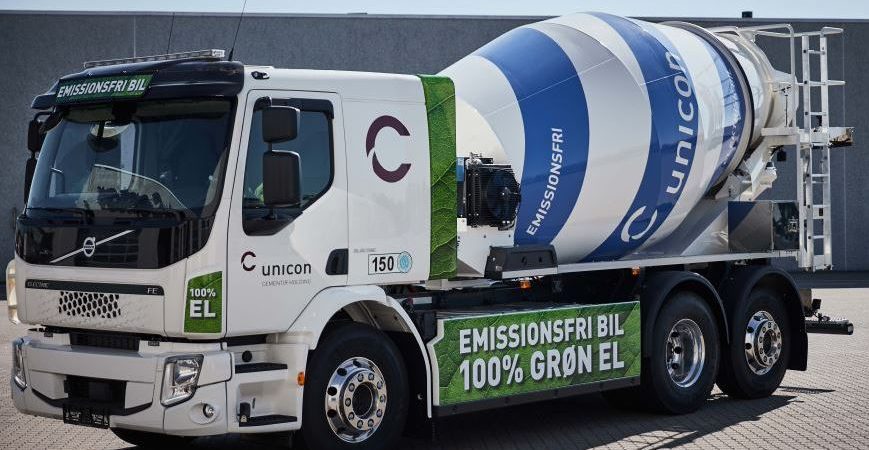 Volvo electrifica el transporte y distribución de hormigón